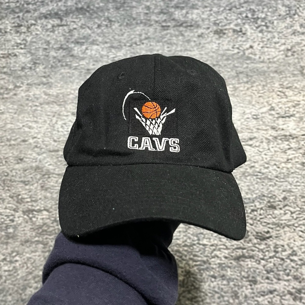 Vintage‎ Cleveland Cavaliers Hat Black NBA Logo Athletic Gatorade Adjustable